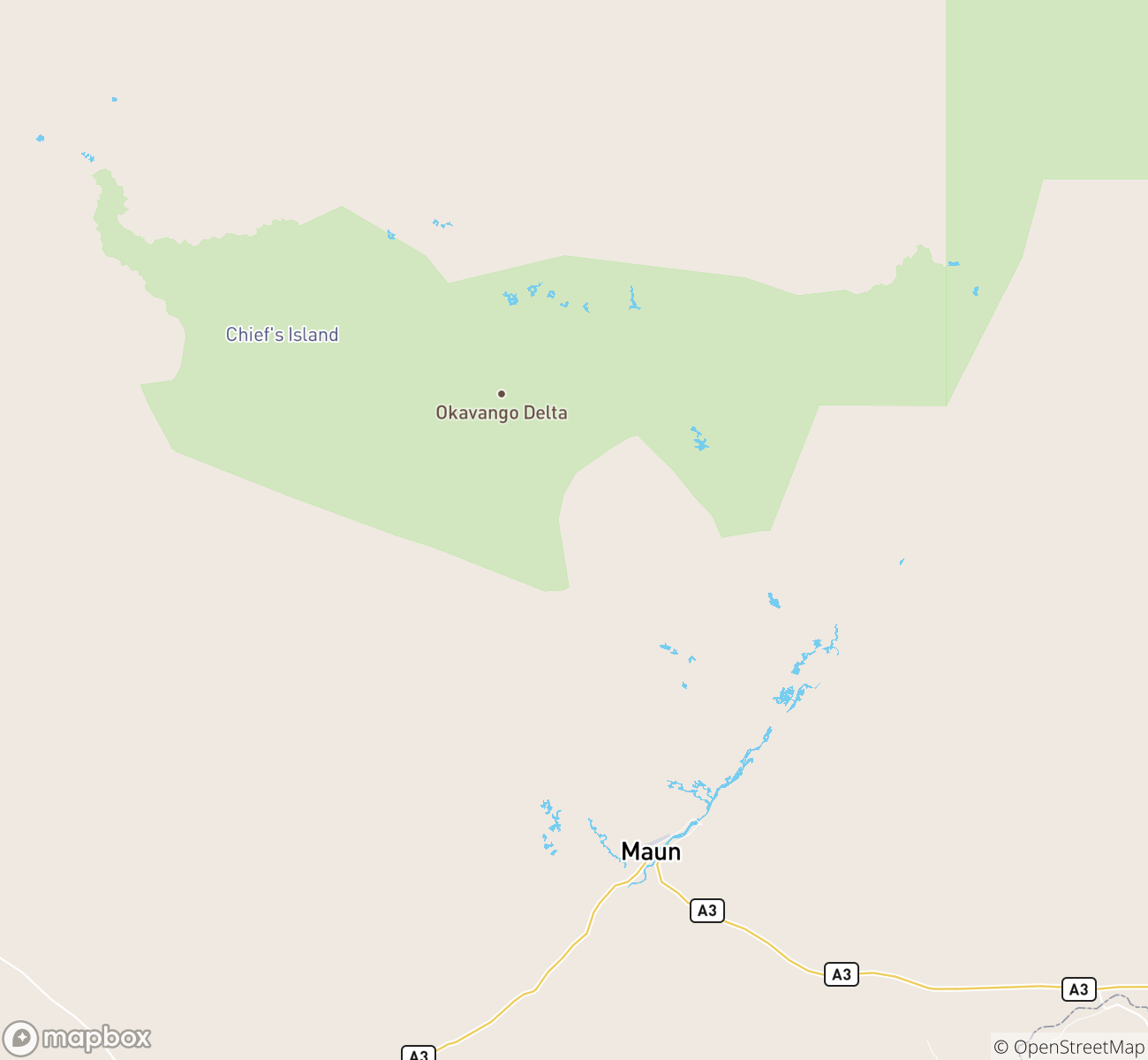 Okavango Delta Map