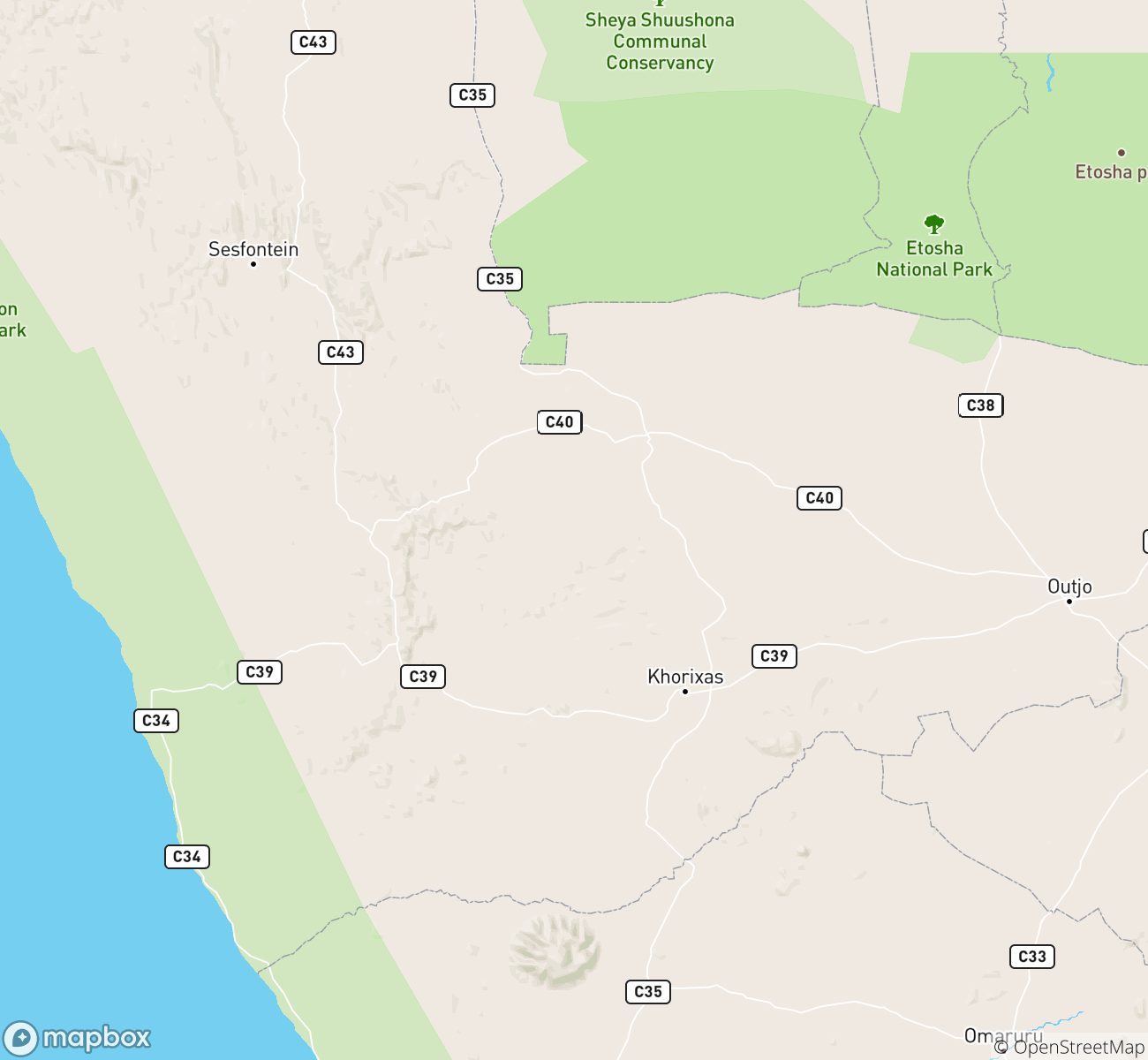 Damaraland Map