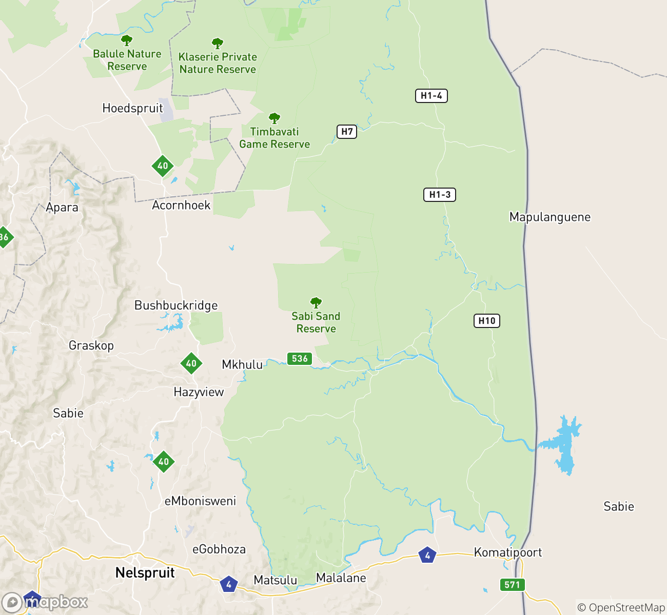 Kruger Map