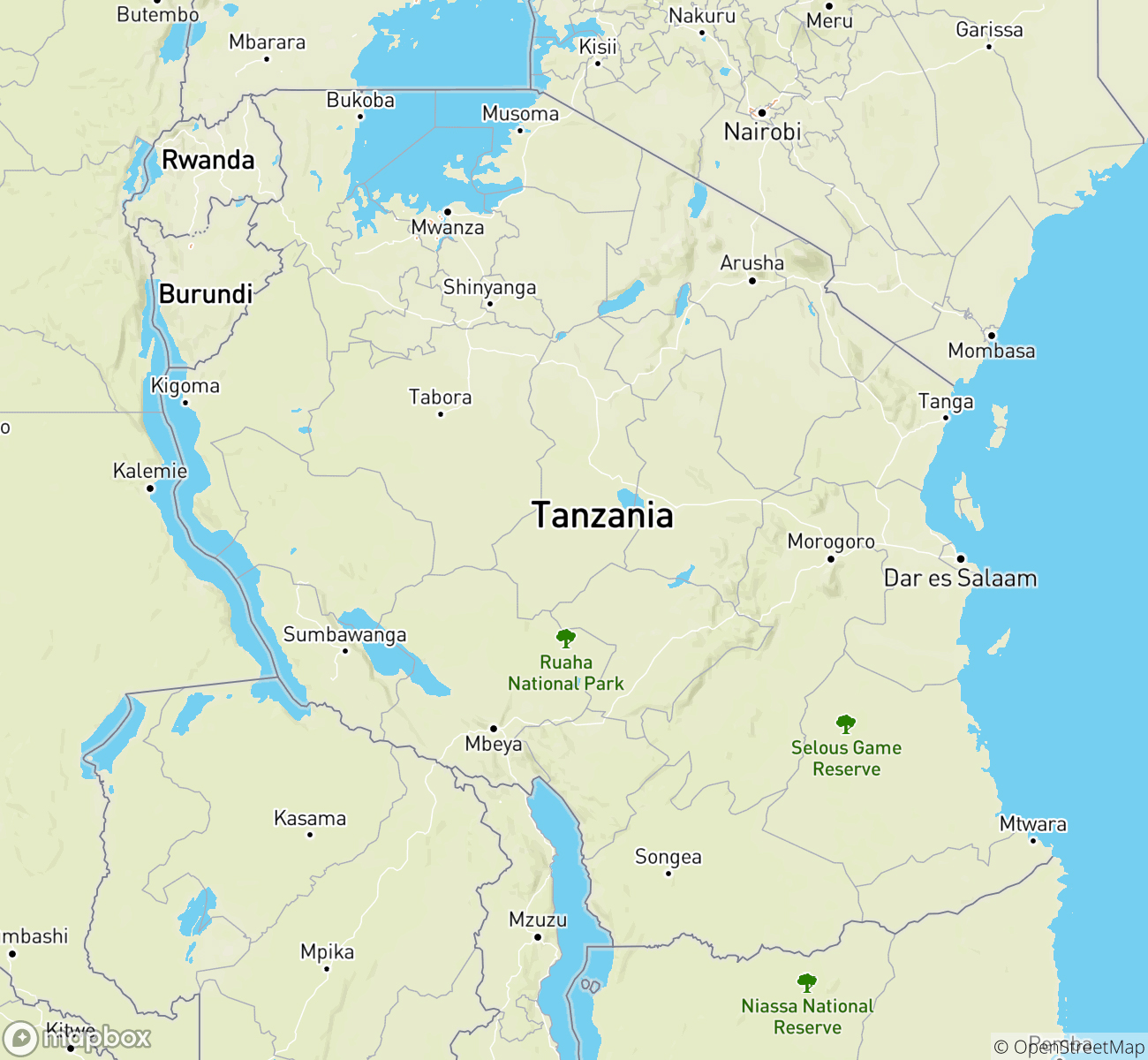 Tanzania Map