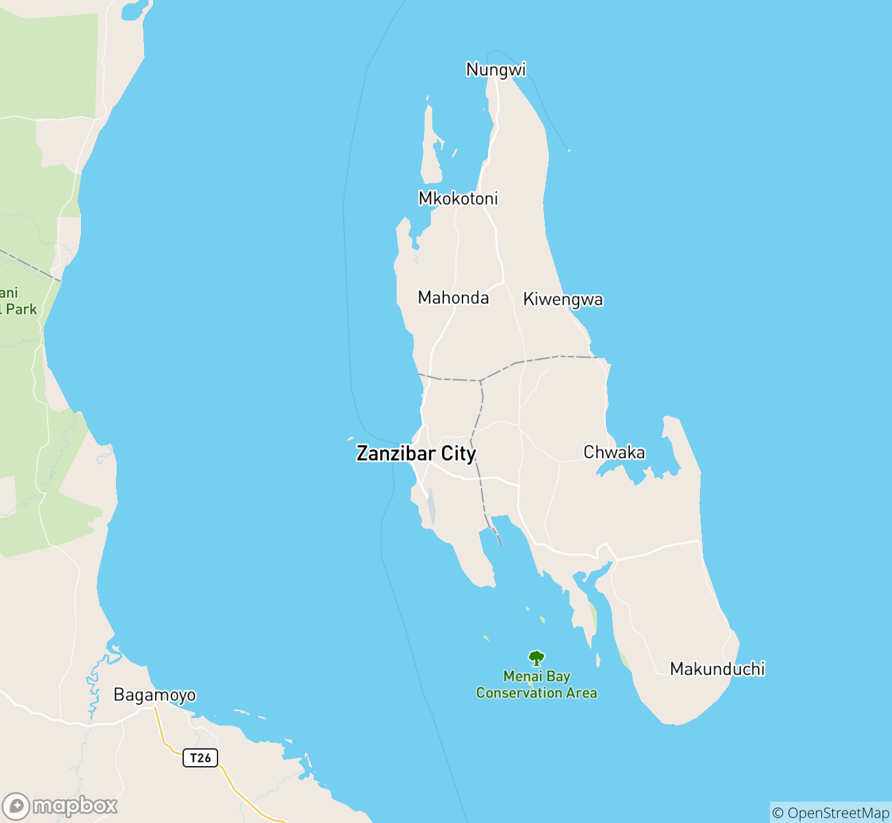 Zanzibar Map