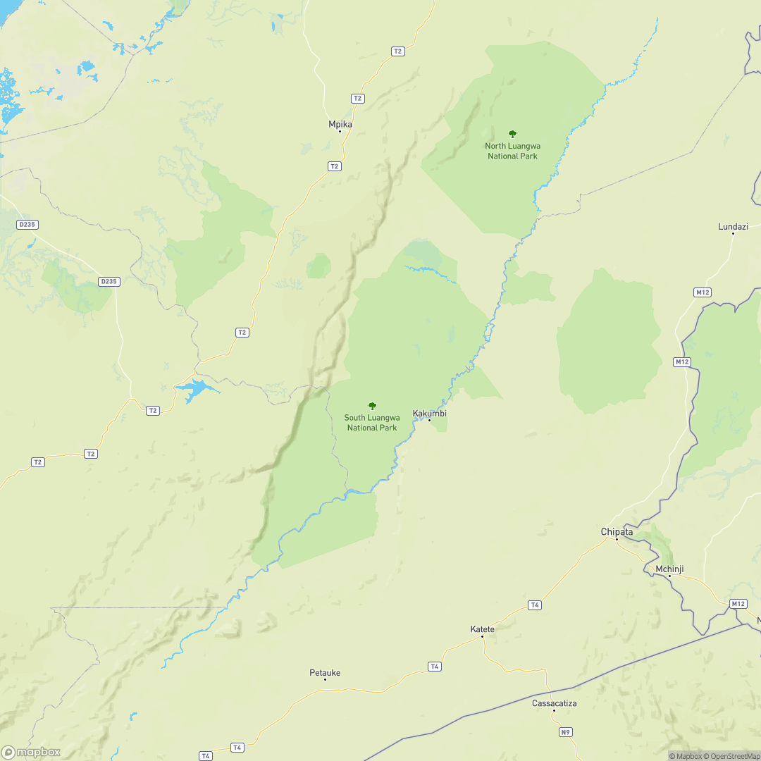 South Luangwa Map