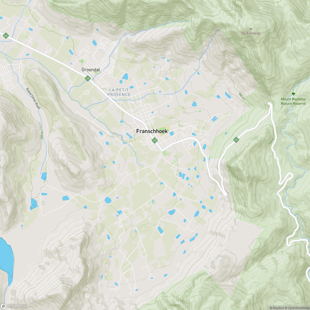 Franschhoek Map