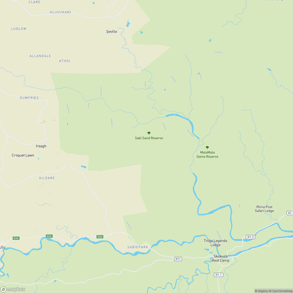 Sabi Sands Map