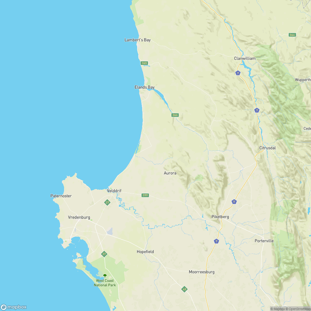 West Coast Map