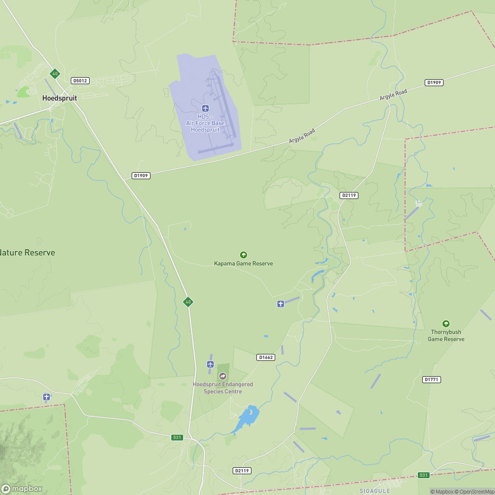 Kapama Map